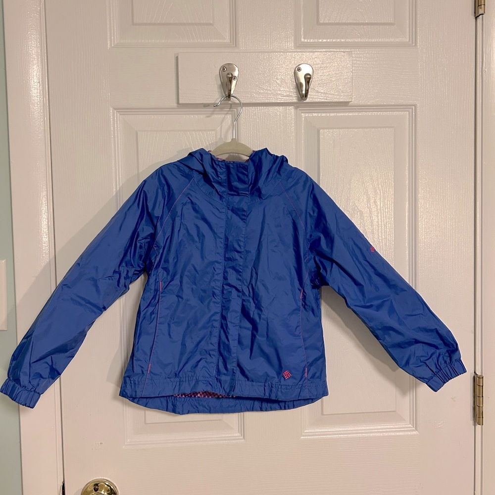 Blue Columbia Girls’ Raincoat size 4/5